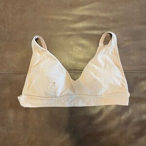 Aerie Jacquard Longline V Scoop Bikini Top